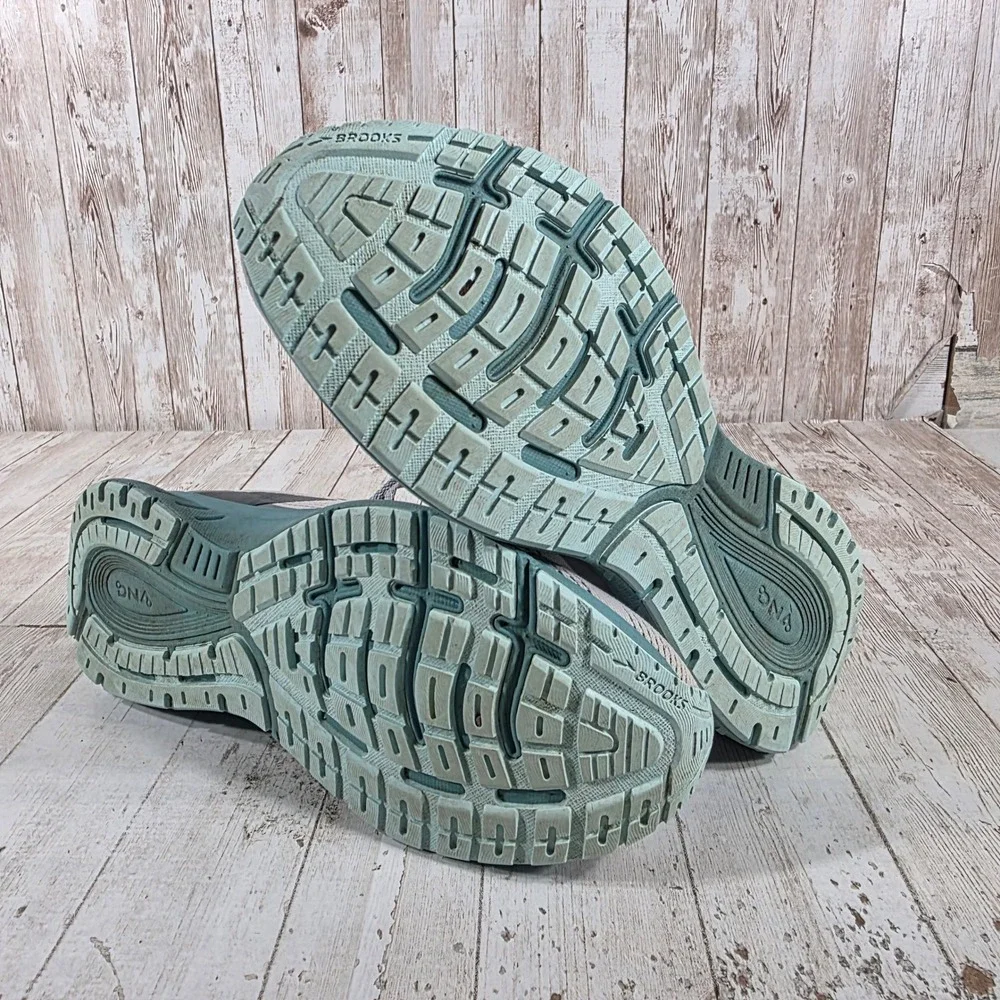 Brooks Anthem 5 Womens Grey Teal Running Shoes 1203651B028 Size 7 B Medium